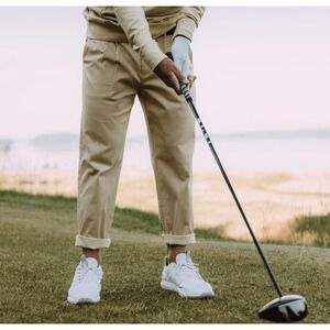 Radmor Golf James Pleated Crop Pant Wheat Men's 36 Stretch NW0T MSRP $128